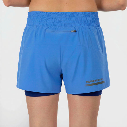 Женские беговые шорты Mizuno Active 2in1 4.5 Inches Short J2GBD203 28