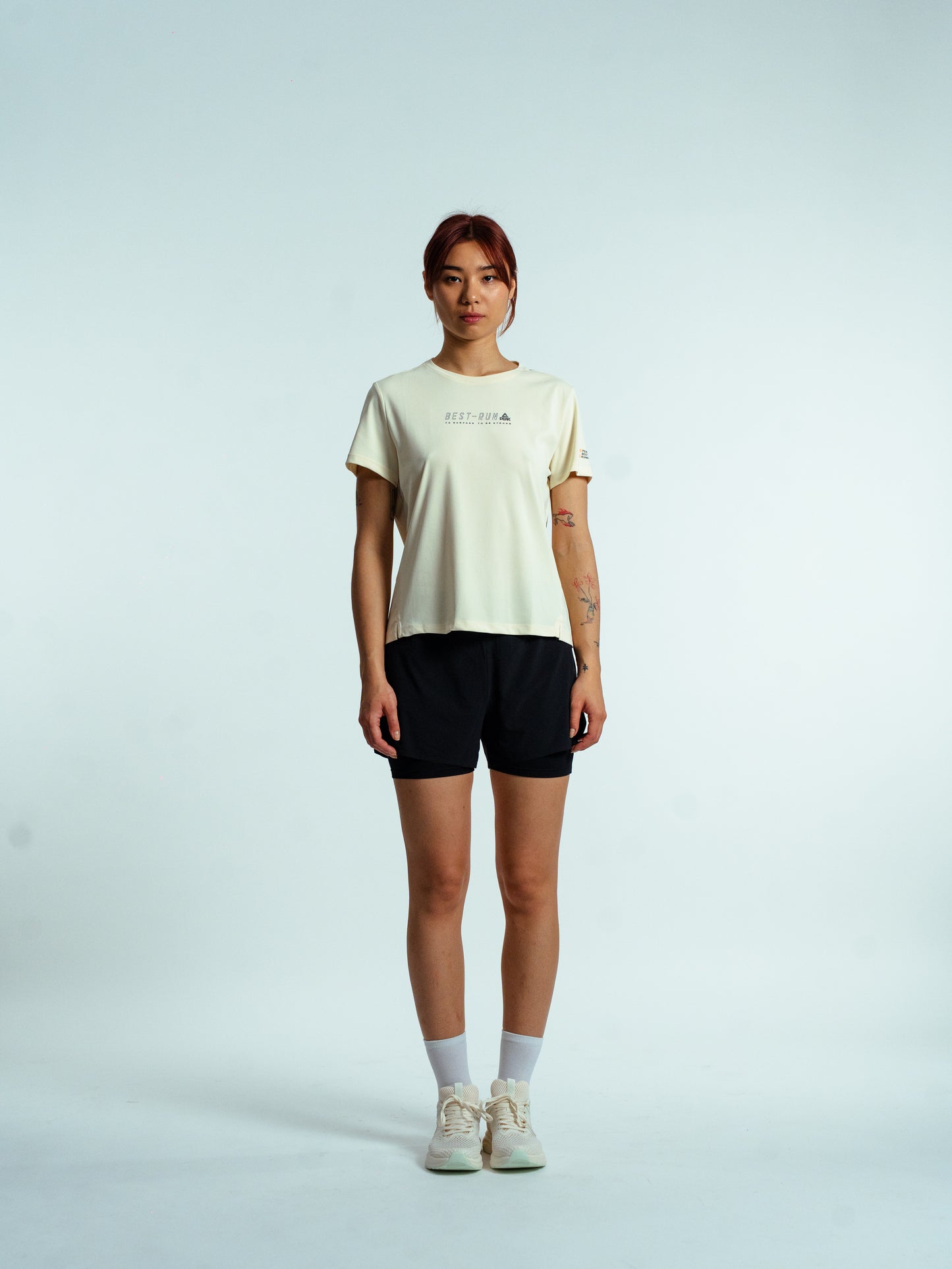 Женская футболка для бега Peak FW6252052 lt.yellow