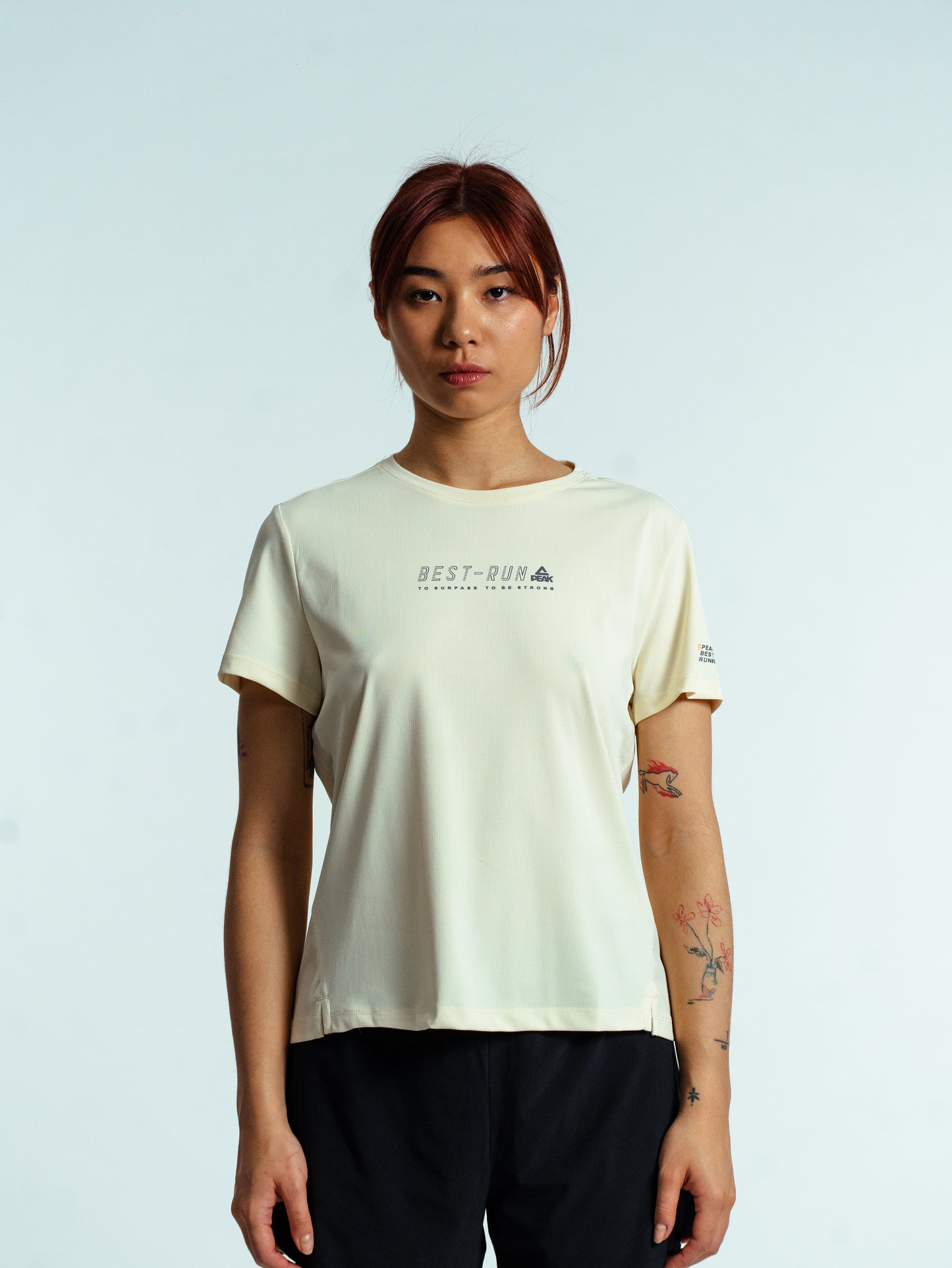 Женская футболка для бега Peak FW6252052 lt.yellow