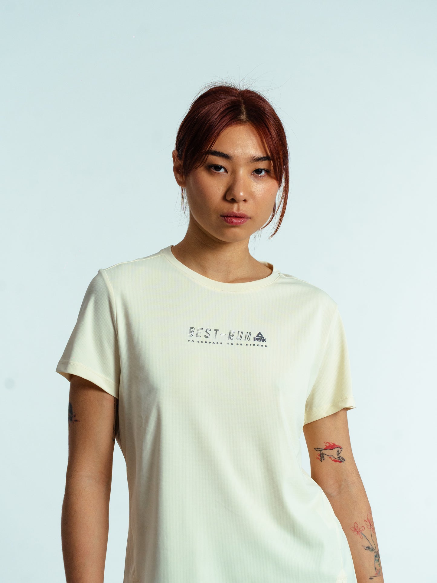 Женская футболка для бега Peak FW6252052 lt.yellow