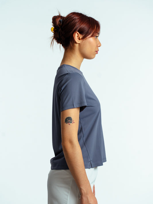 Женская футболка для бега Peak FW6252052 grey purple