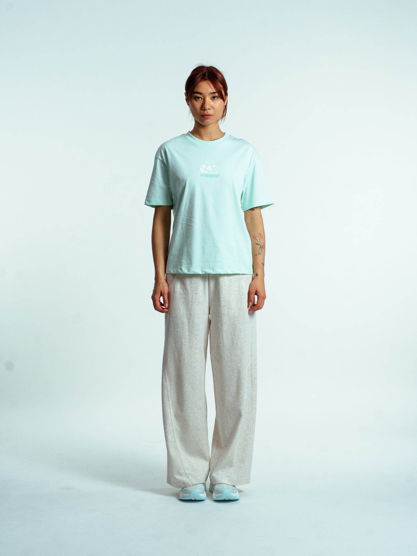 Pantaloni pentru femei casual Peak FW3252332 lt.melange khaki
