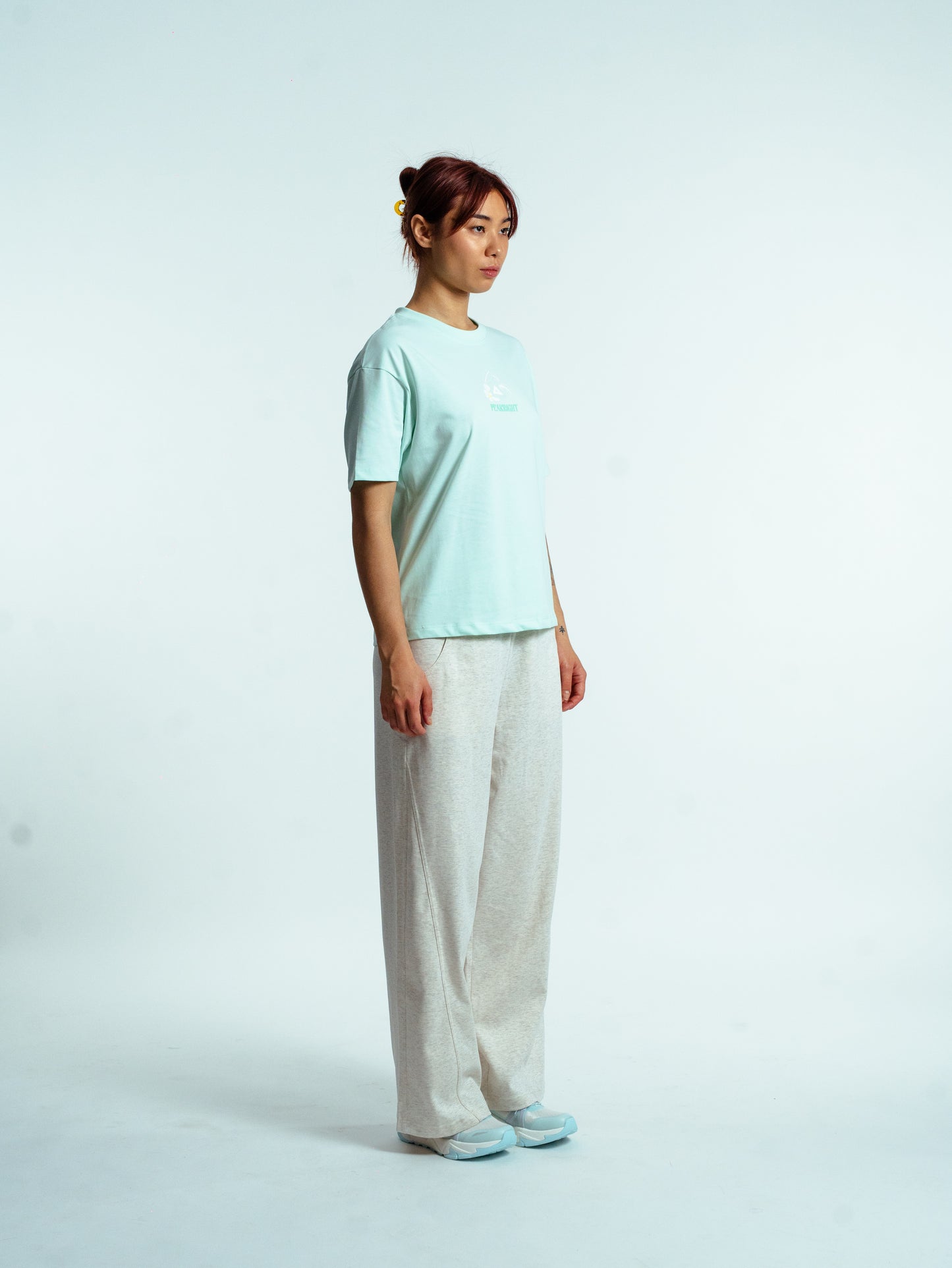 Pantaloni pentru femei casual Peak FW3252332 lt.melange khaki