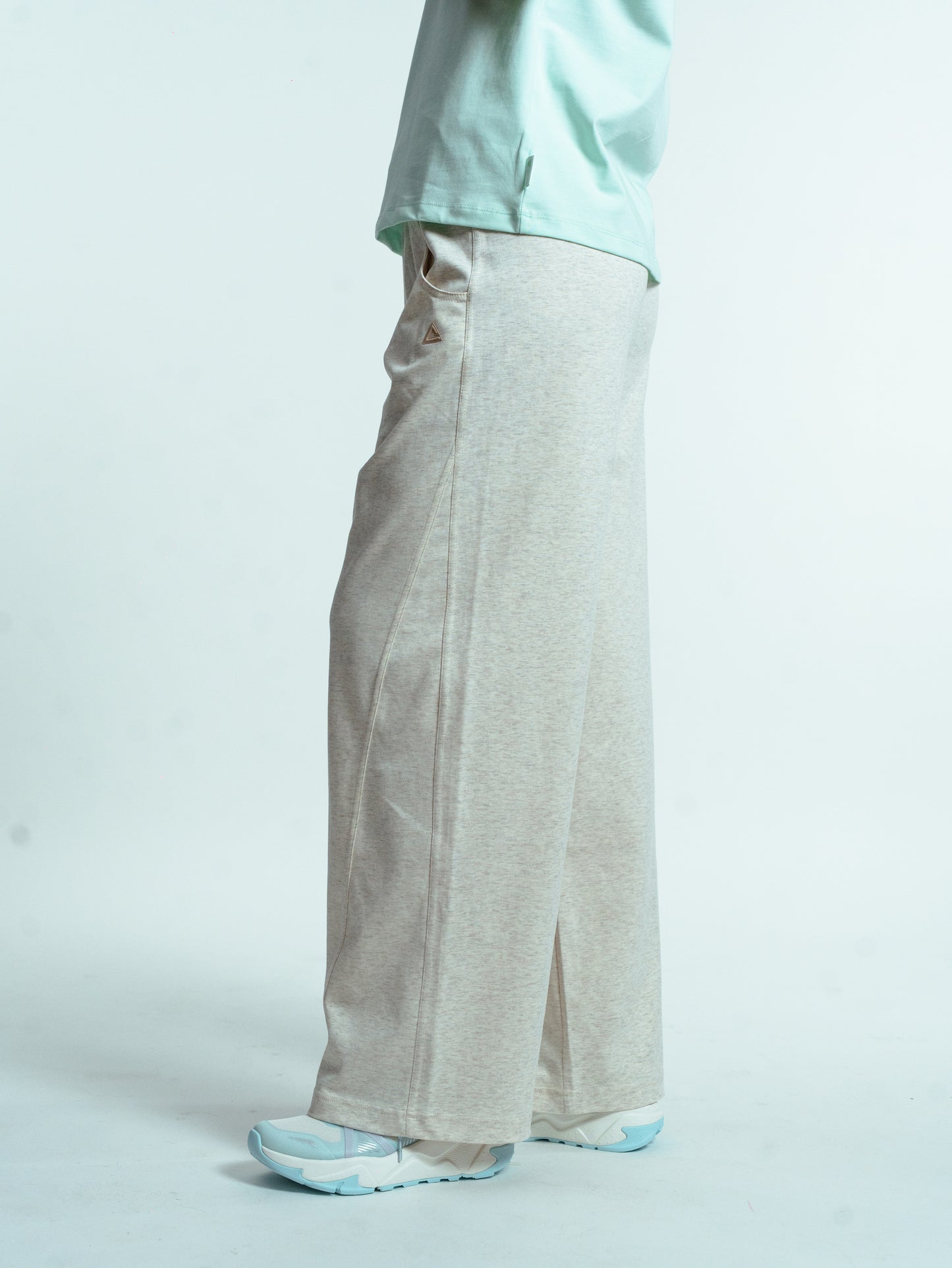 Pantaloni pentru femei casual Peak FW3252332 lt.melange khaki