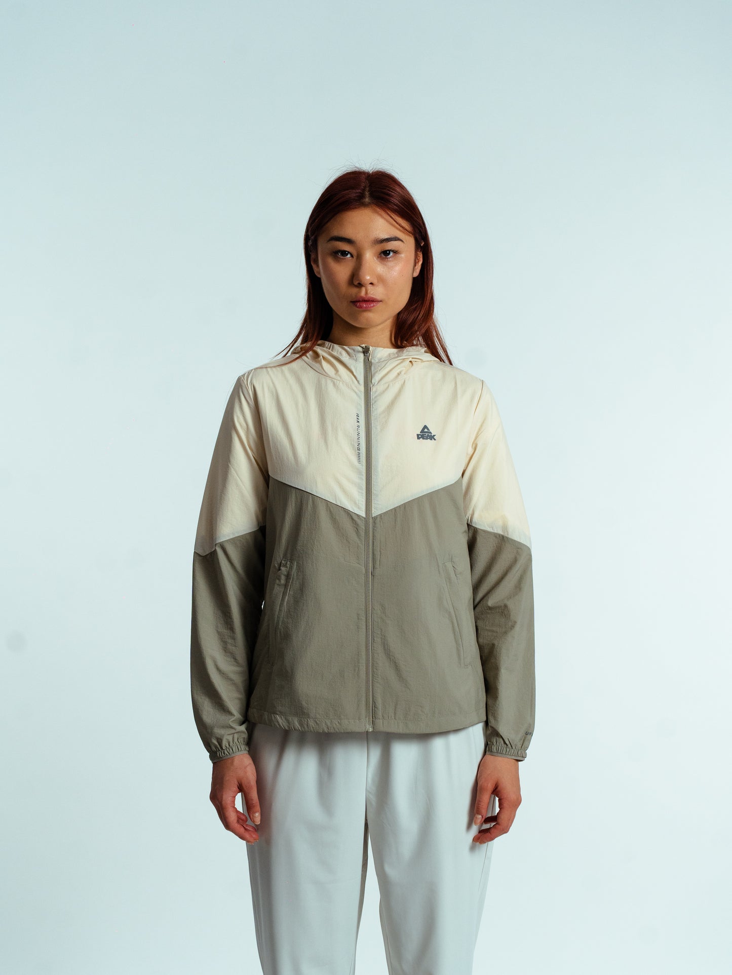 Женская куртка для бега Peak FW2252192 grey olive