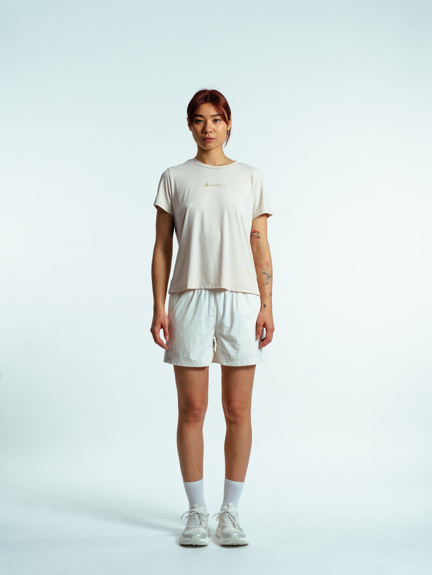 Женские шорты для фитнеса Peak FW3252282 raw white