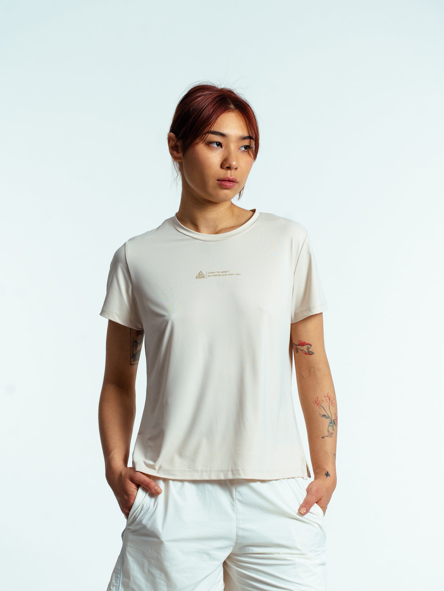 Tricou de fitness pentru femei Peak FW6252222 beige