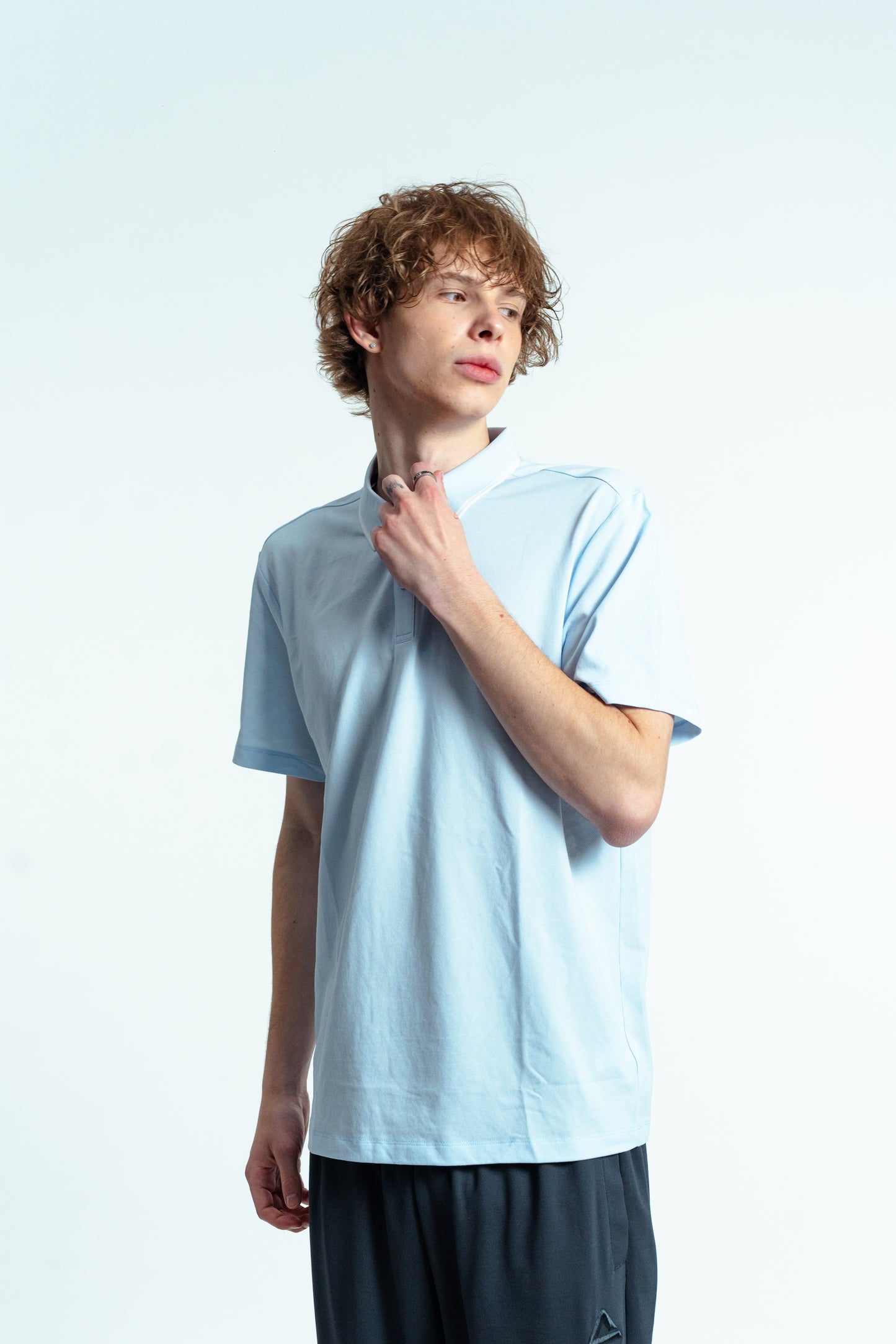 Мужская футболка поло Peak FW6252047 blue