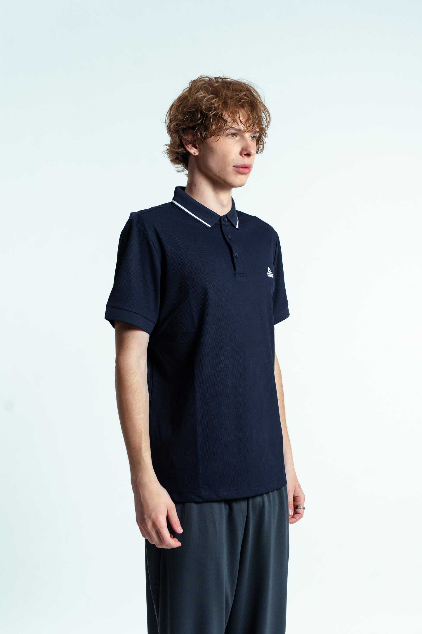 Tricou polo pentru bărbați Peak FW6252661 dk.blue