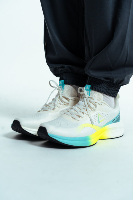 Кроссовки мужские для бега Peak EXT52217H white/green/blue