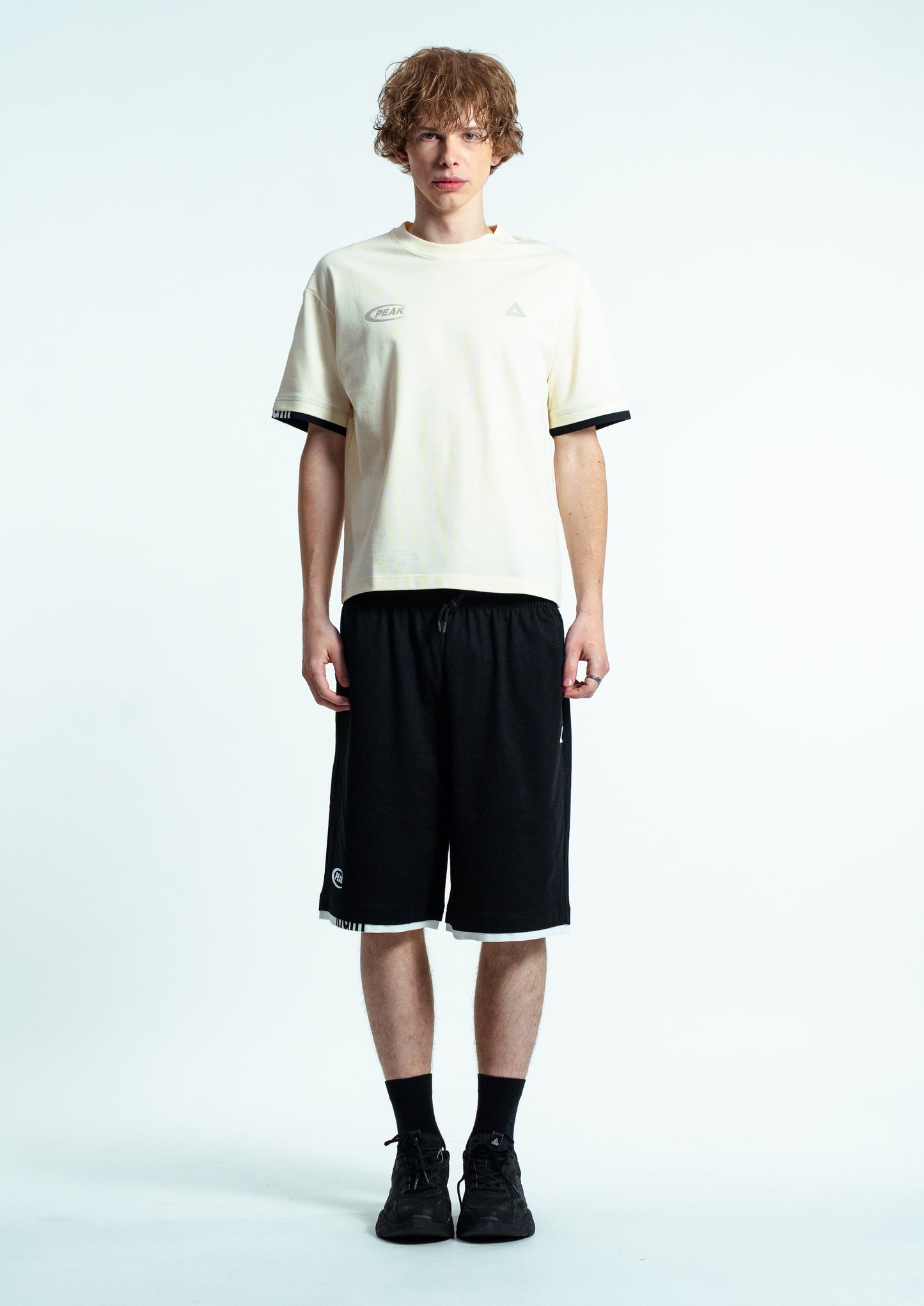 Tricou pentru bărbați casual Peak FW6252651 lt.yellow