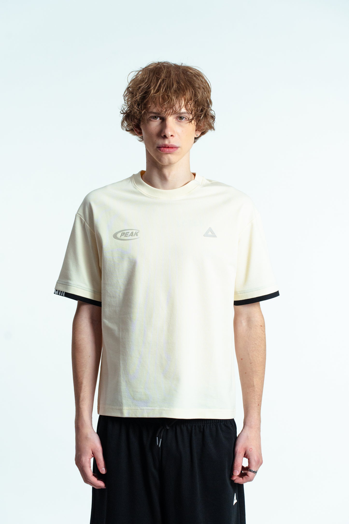 Tricou pentru bărbați casual Peak FW6252651 lt.yellow