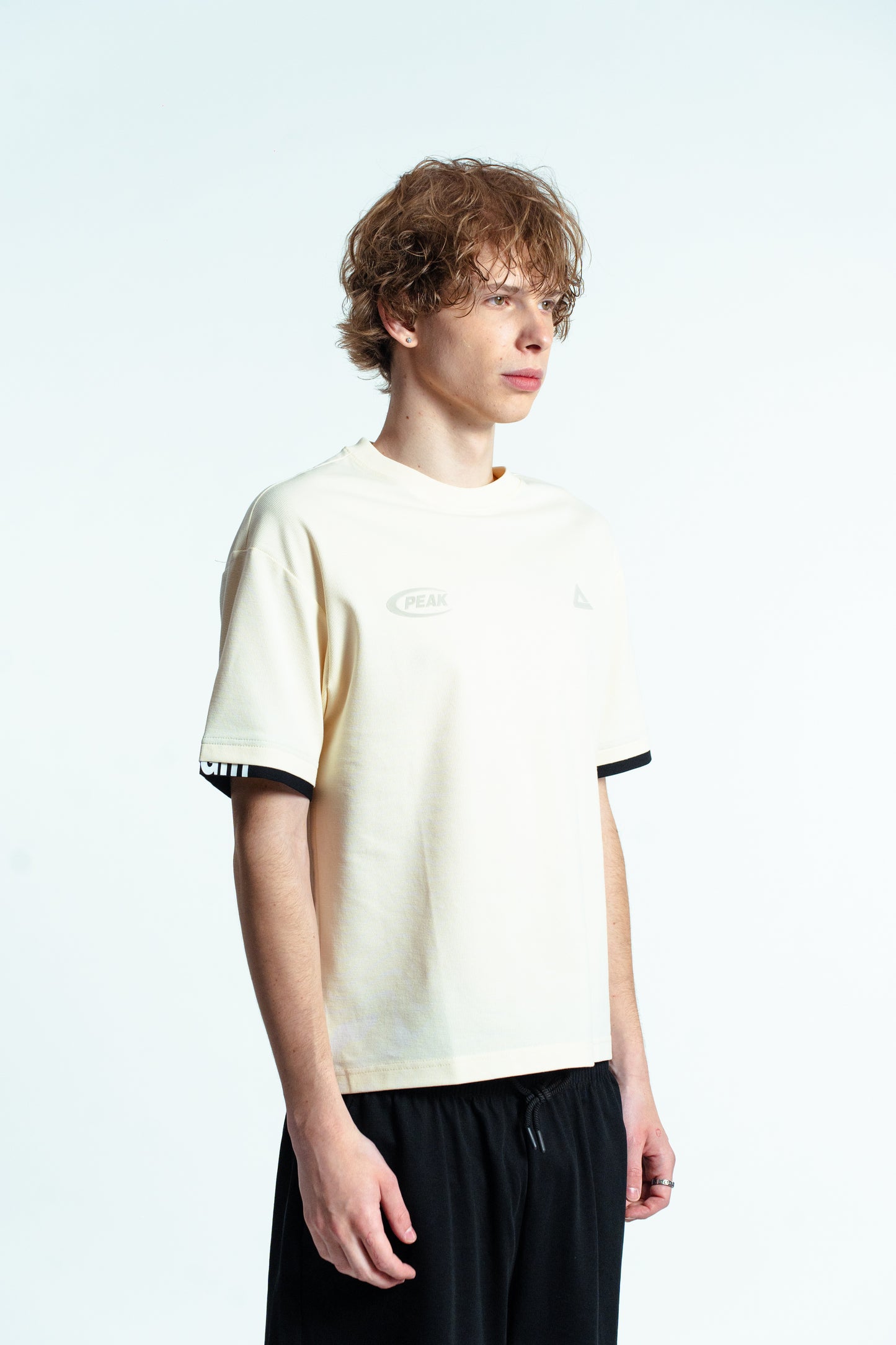 Tricou pentru bărbați casual Peak FW6252651 lt.yellow