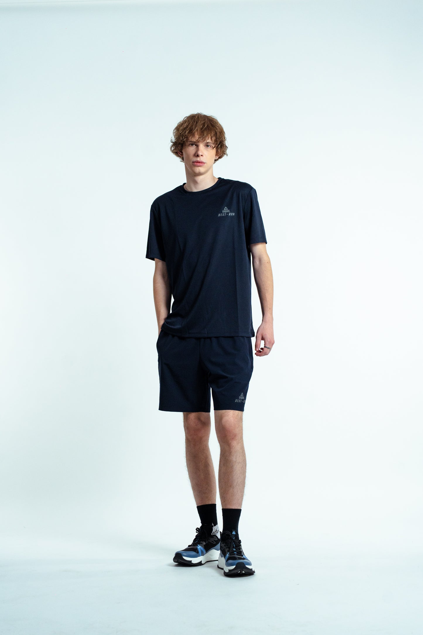 Мужской комплект для бега Peak FW1252021 dk.blue