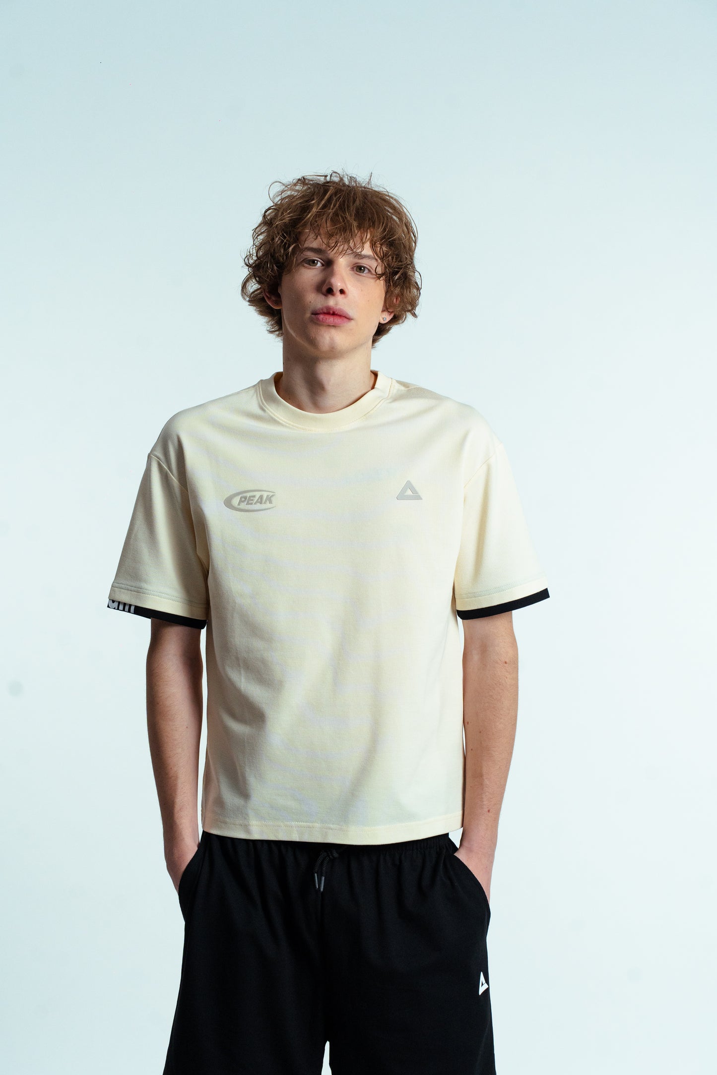 Tricou pentru bărbați casual Peak FW6252651 lt.yellow