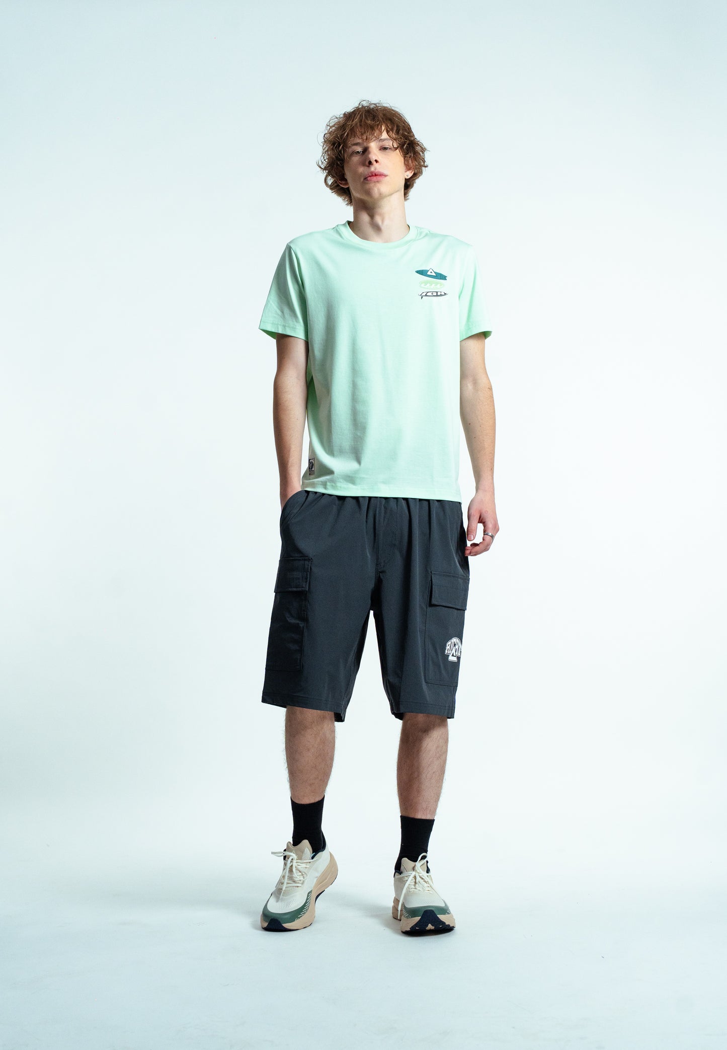 Мужские шорты casual Peak FW3252481 dk.grey blue