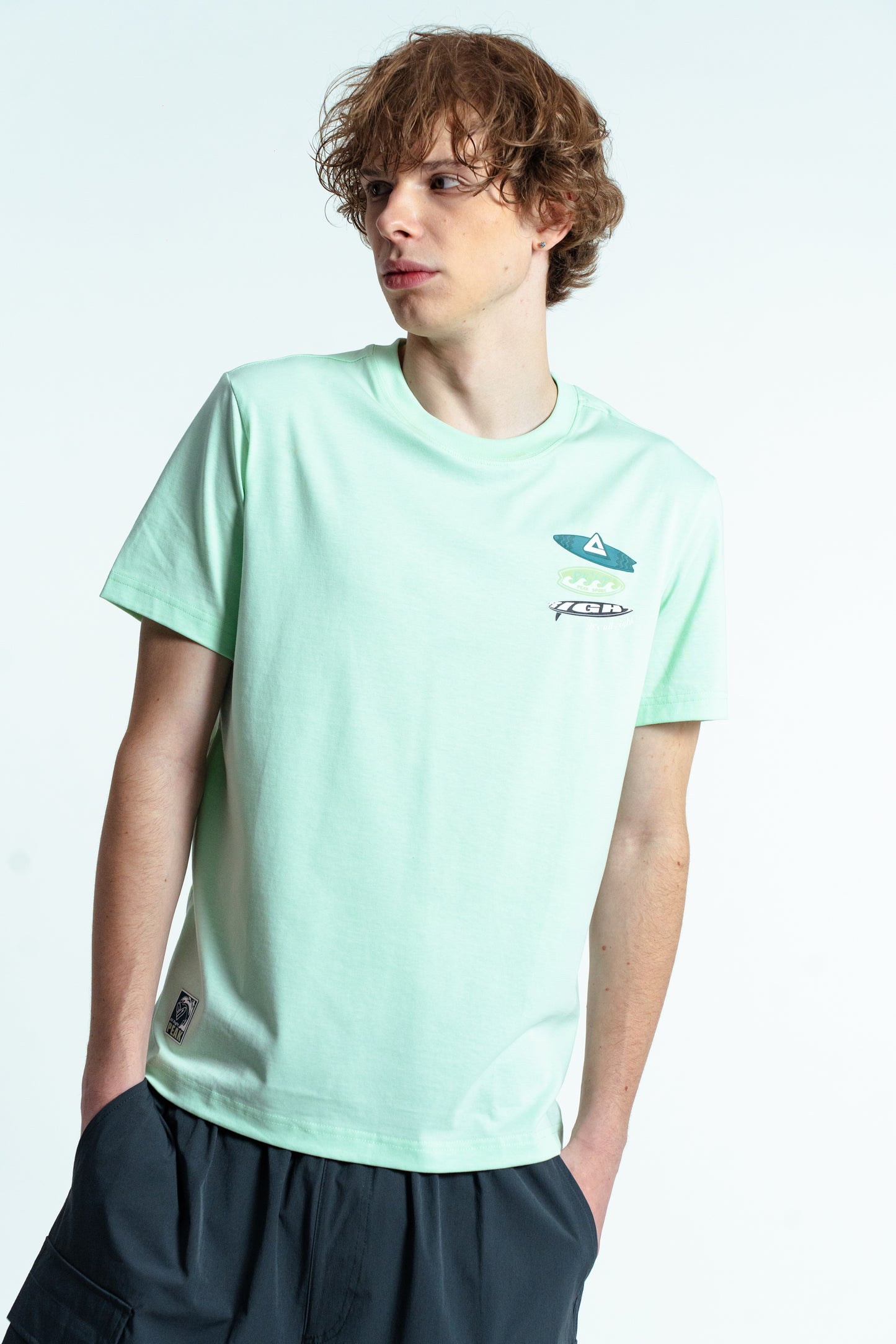 Tricou pentru bărbați casual Peak FW6252711 green
