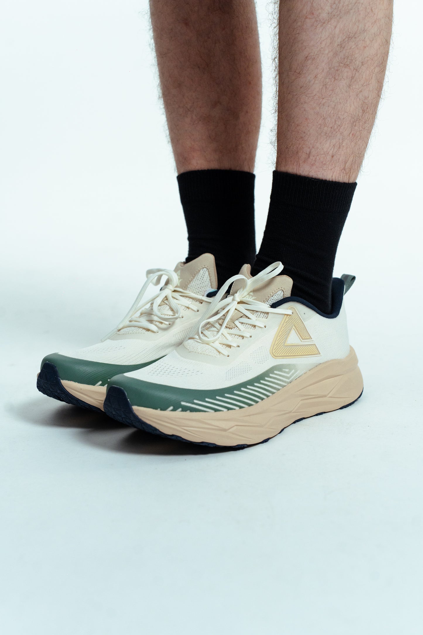 Кроссовки мужские для бега Peak EXT52187H white/green