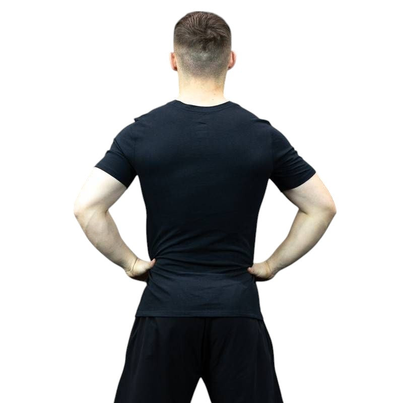 Мужская футболка casual Nike Weightlifting WM Tee APS325 - 010 black/white