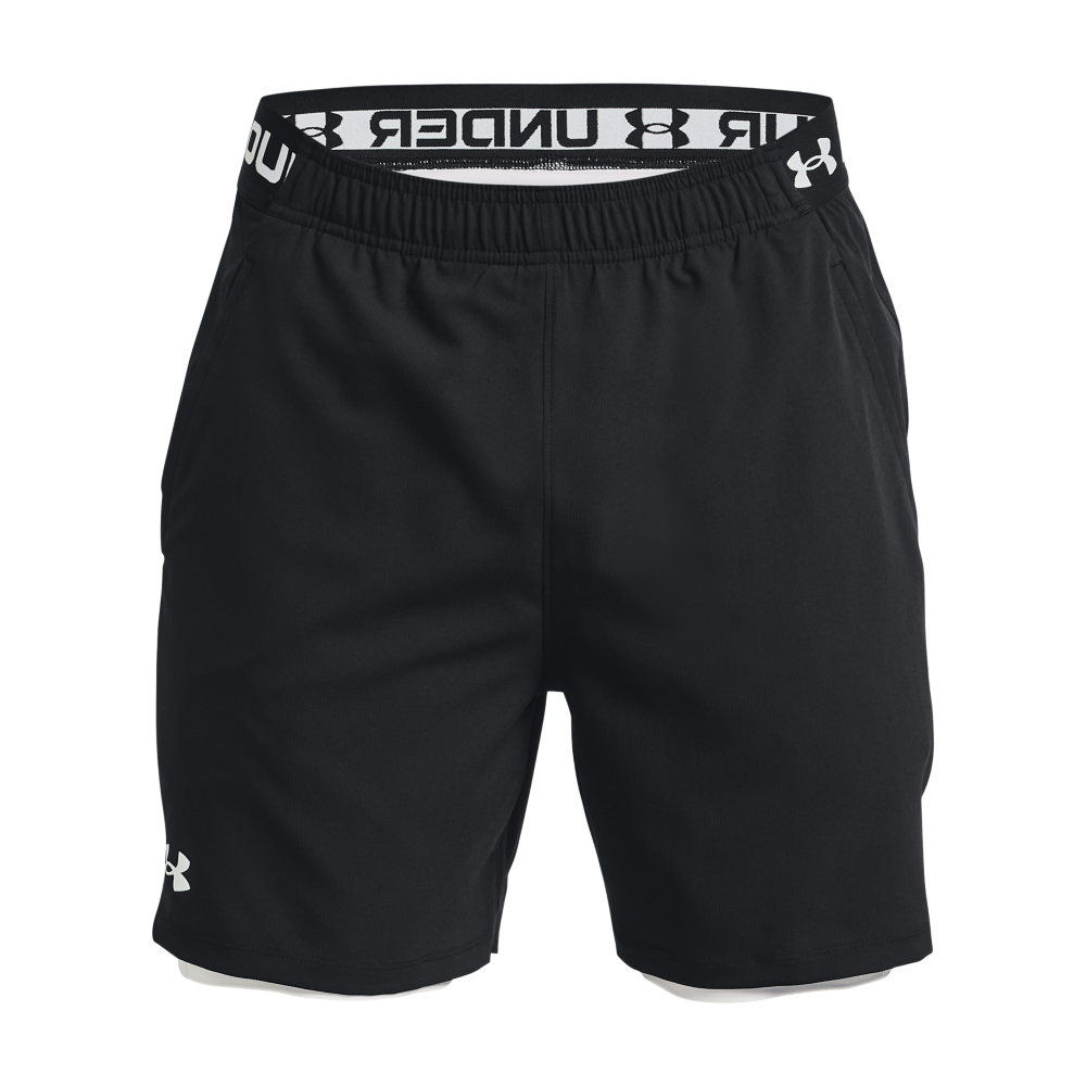 Șorturi de fitness pentru bărbați Under Armour Vanish Woven 2in1 Sts-BLK 1373764-001