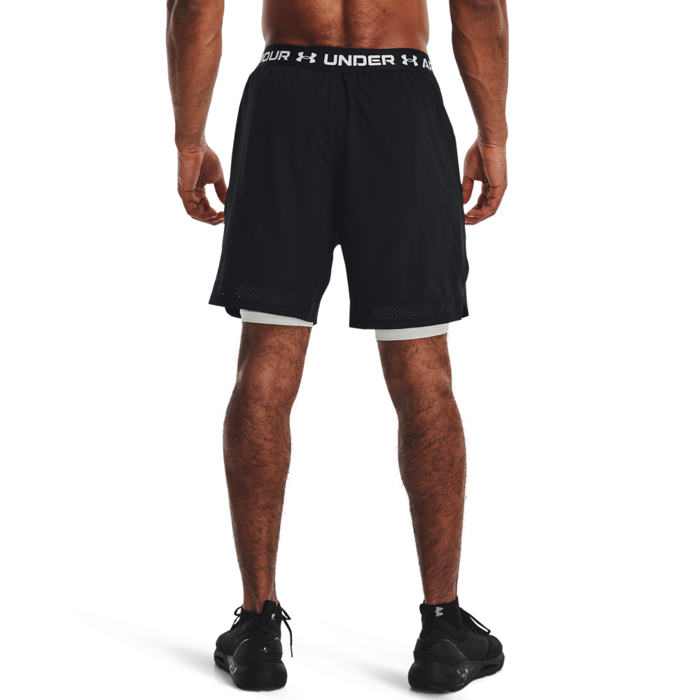 Șorturi de fitness pentru bărbați Under Armour Vanish Woven 2in1 Sts-BLK 1373764-001