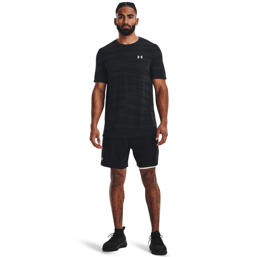 Șorturi de fitness pentru bărbați Under Armour Vanish Woven 2in1 Sts-BLK 1373764-001