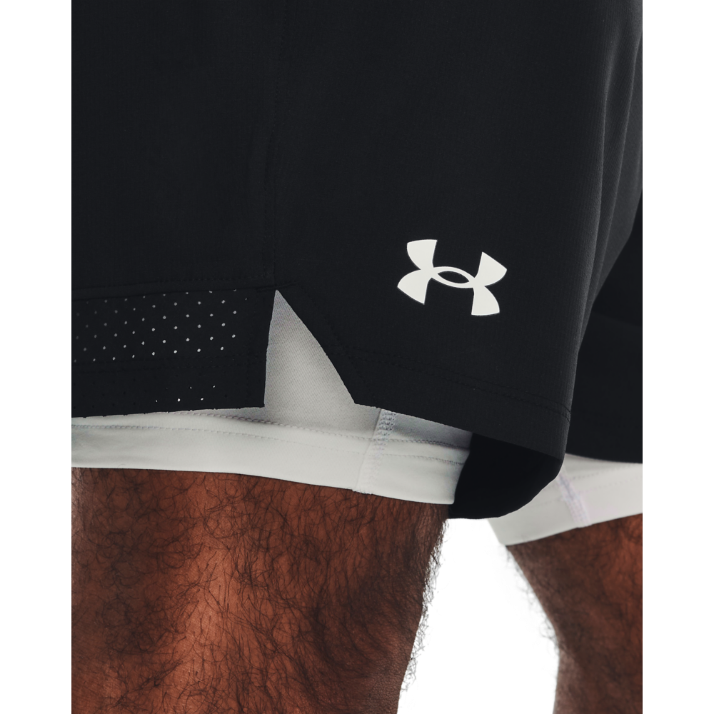 Șorturi de fitness pentru bărbați Under Armour Vanish Woven 2in1 Sts-BLK 1373764-001