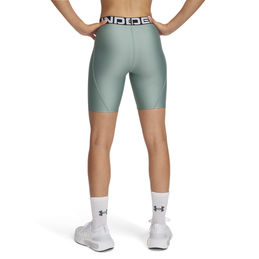 Женские короткие лосины для тренировок Under Armour HG 8in Shortt-GRN 1383627-348
