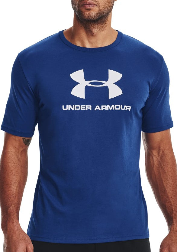 Футболка UnderArmour ua m sportstyle logo ss-blu 1329590-408