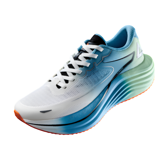 Adidași de alergare pentru bărbați Peak Taichi Comfort Run 4.0 PRO EXT53227D white/green/blue