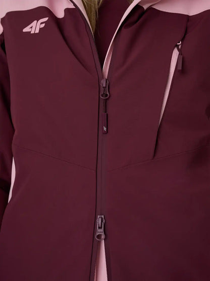 Женская лыжная куртка 4F F1224 4FWAW26TTJAF1224 burgundy