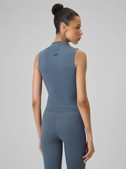 Top de yoga pentru femei 4F F0885 4FWSS26TFSLF0885 denin