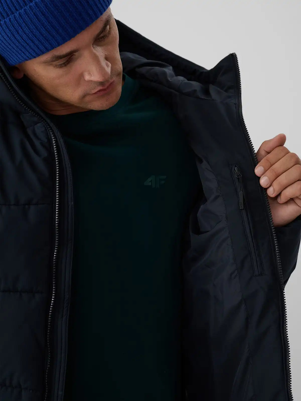 Мужская стеганая куртка 4F M1213 4FWAW26TTJAM1213 deep black