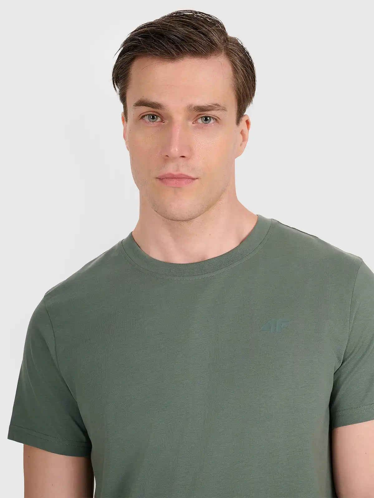 Tricou pentru bărbați casual 4F M2441 4FWAW25TTSHM2441 green