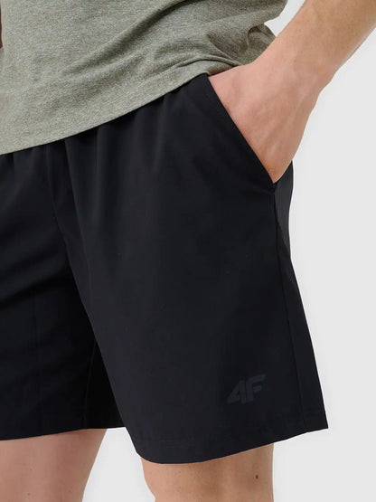 Pantaloni scurți de antrenament pentru bărbați  4F M1278 4FWSS26TFSHM1278 deep black