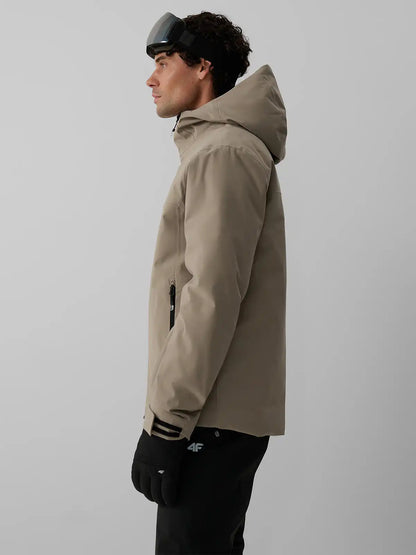 Geacă de ski pentru bărbați 4F M1202 4FWAW26TTJAM1202 beige
