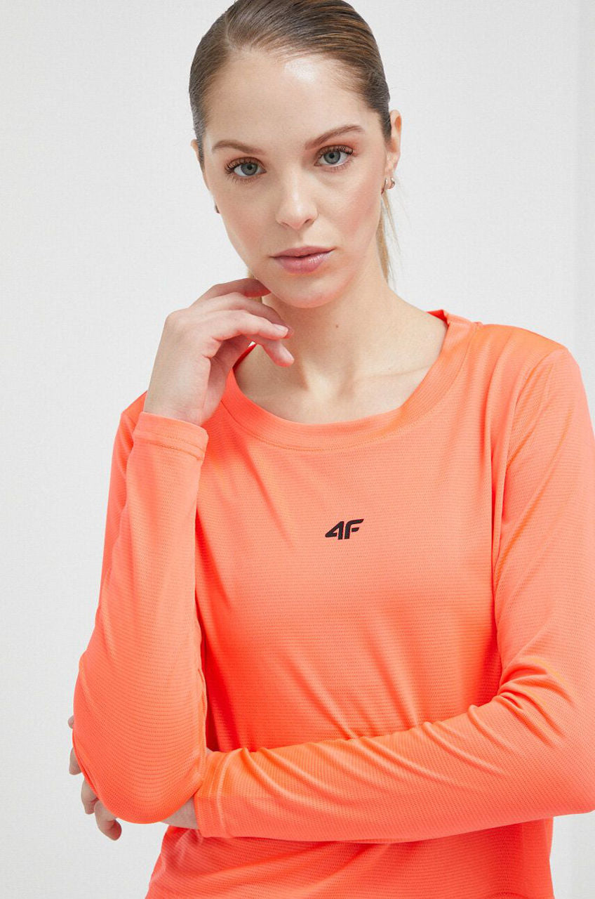 Лонгслив для тренировок 4F longsleeve fnk f075 4Fss23tflof075 red neon