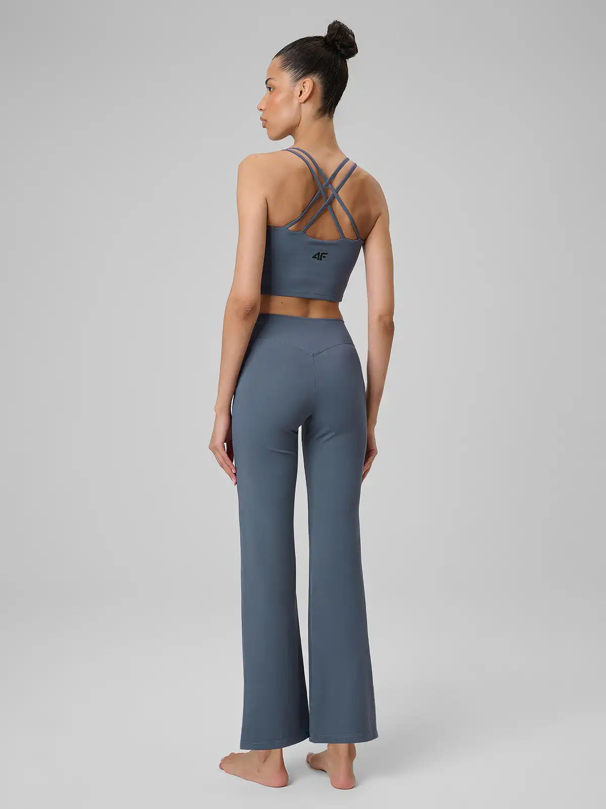 Legginși de yoga pentru femei 4F F444 4FWSS26TFTIF444 denim