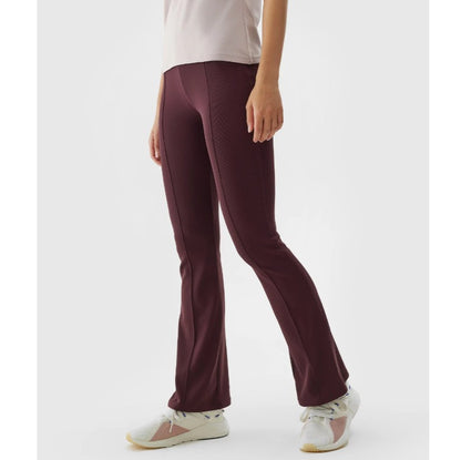 Legginși evazați 4F 4faw23ttigf106 dark violet