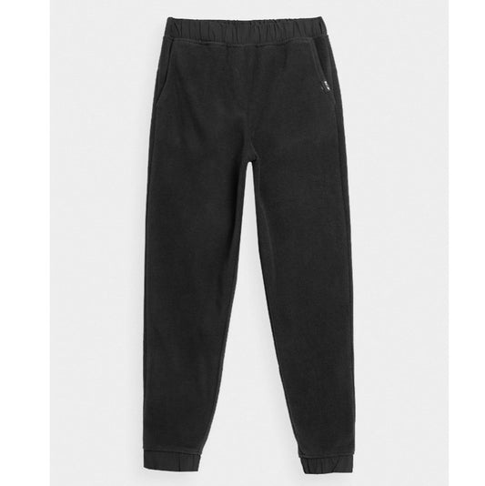 Pantaloni sport din fleece  4F 4faw23ttrof457 deep black