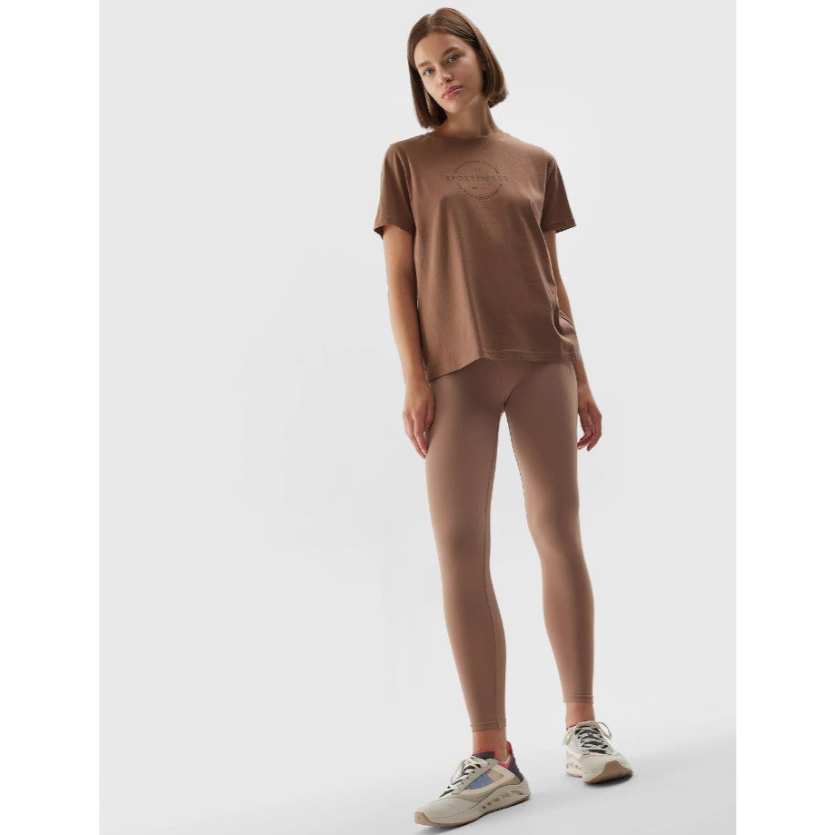 Футболка 4F 4faw23ttshf0902 brown