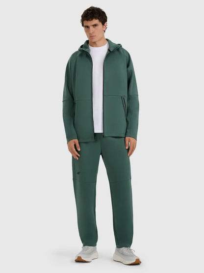 Hanorac cu fermoar pentru bărbați 4F M1865 4FWAW25TSWSM1865 green