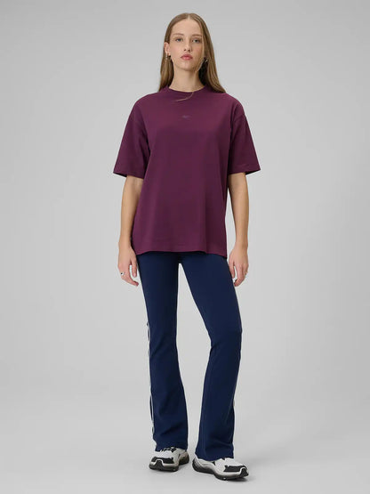 Женская футболка casual  4F F2744 4FWSS26TTSHF2744 burgundy
