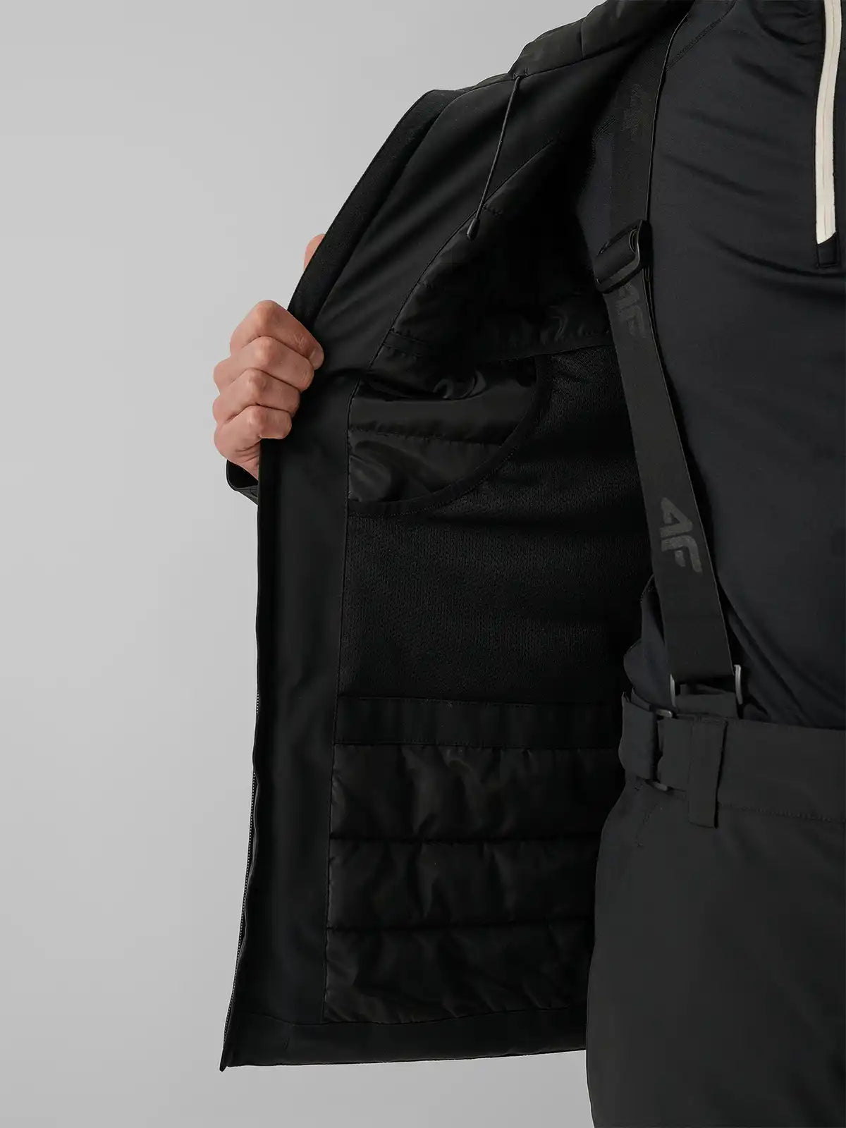 Geacă de ski pentru bărbați 4F M1202 4FWAW26TTJAM1202 deep black