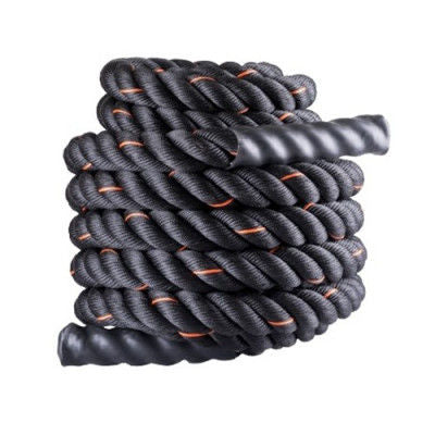 Веревка для фитнеса battle rope-black-12m