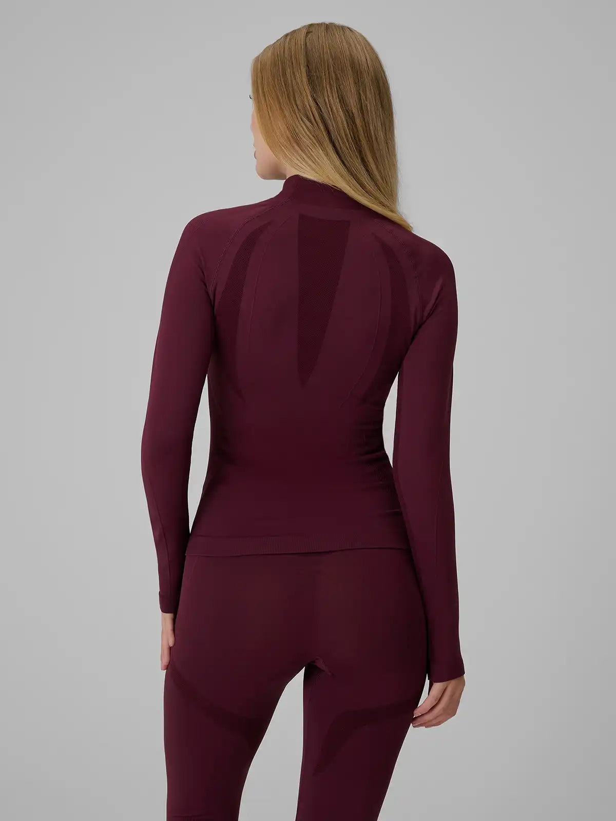 Longsleeve termo pentru femei  4F F324 4FWAW26USEAF324 burgundy
