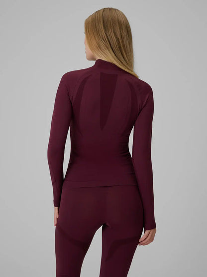 Longsleeve termo pentru femei  4F F324 4FWAW26USEAF324 burgundy