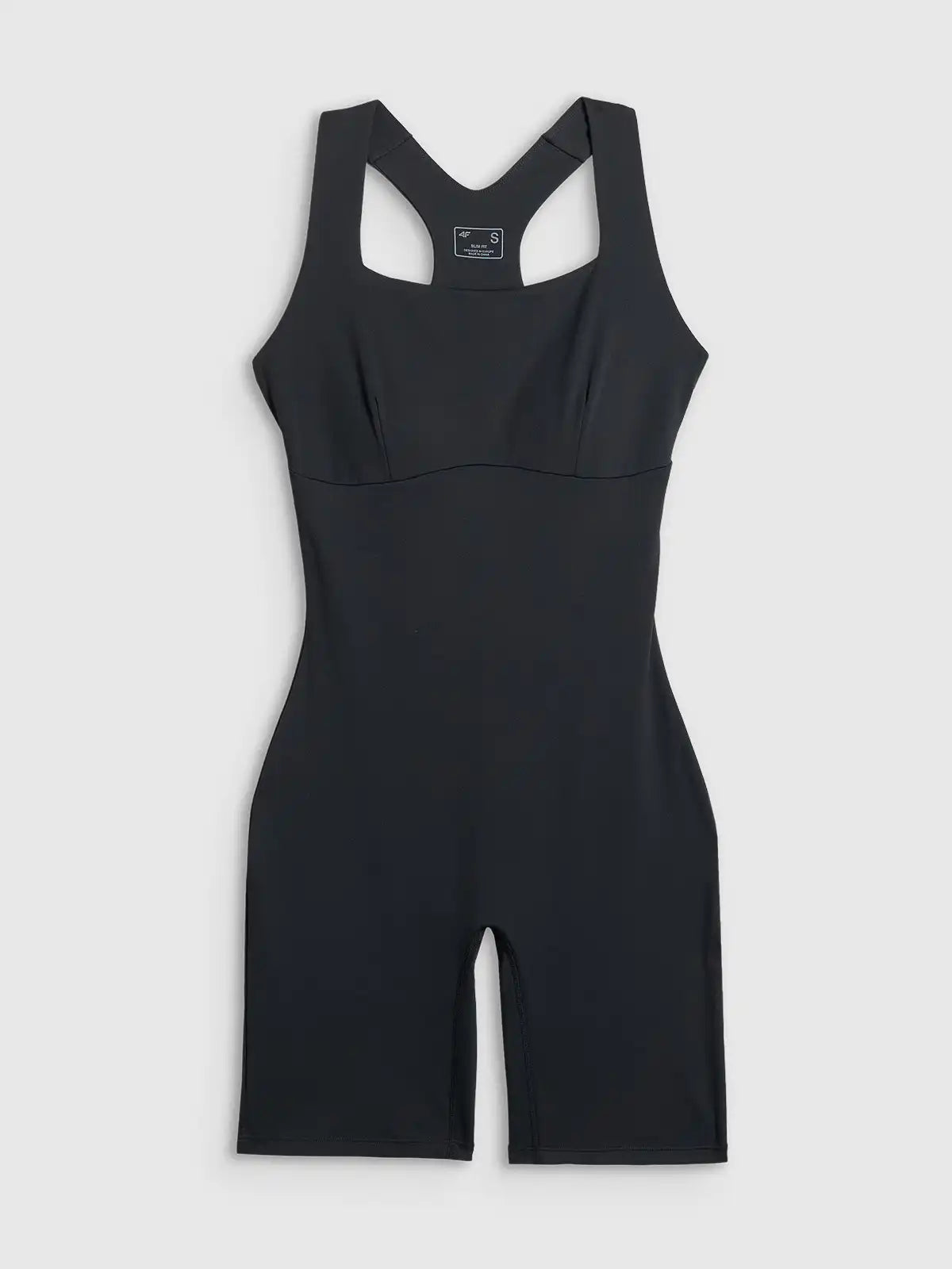 Salopetă de yoga pentru femei 4F F053 4FWSS26TJUMF053 deep black