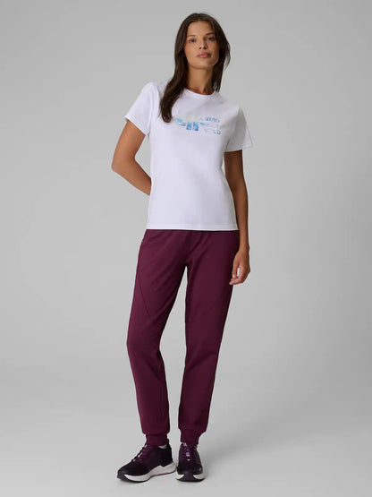 Pantaloni sportivi pentru femei 4F F1753 4FWAW26TTROF1753 dark pink 
