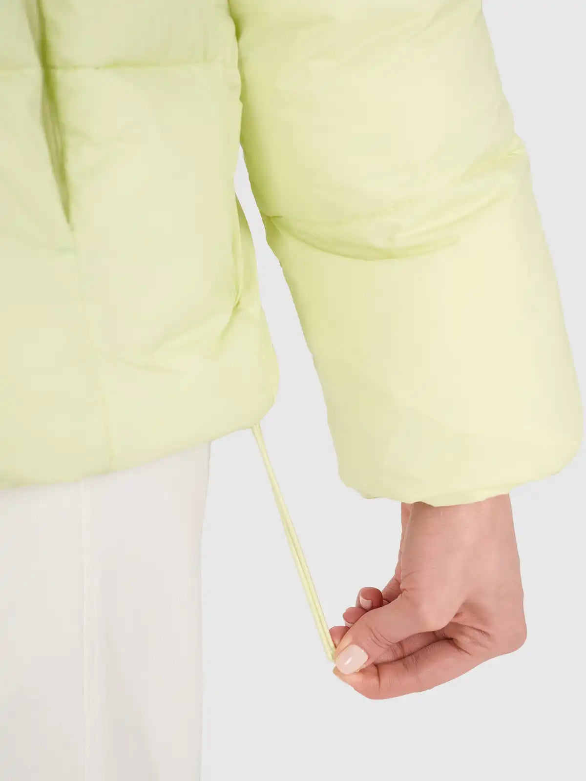Jachetă de puf pentru femei 4F F581 4FWAW25TDJAF581 light green